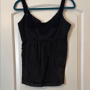 Cynthia Steffe Black Fitted Ruched Camisole